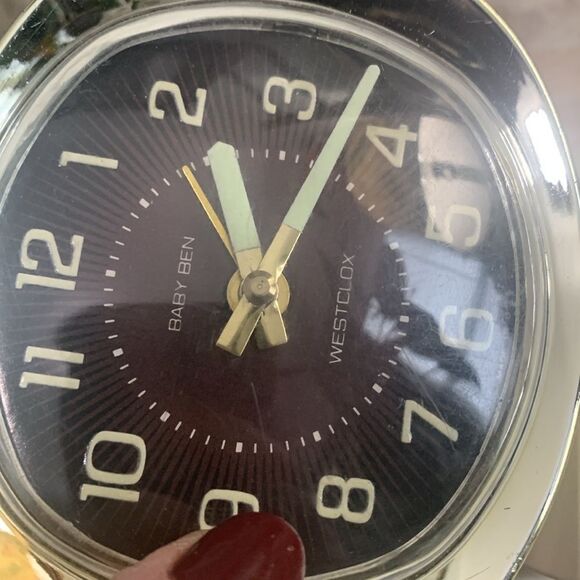 Vintage Westclox Wind-Up Alarm Clocks Bundle Of 2 Bedside 1 Travel Clock - Picture 12 of 16